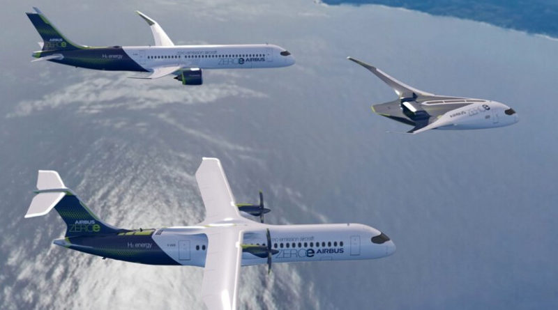 airbus-presenta-tres-aviones-conceptuales-impulsados-por-hidrogeno-y-asegura-que-para-2035-“podrian-surcar-los-cielos”