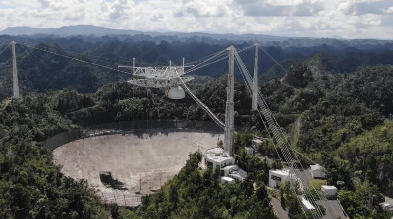 es-oficial,-el-observatorio-arecibo-sera-demolido:-despues-de-la-rotura-del-segundo-cable-la-estructura-llega-a-su-fin