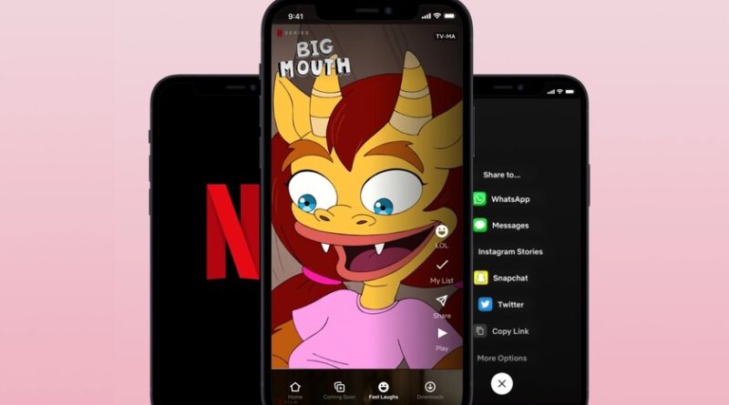 netflix-crea-su-propio-tiktok:-un-feed-de-videos-cortos-extraidos-de-sus-comedias-mas-populares